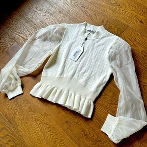 NWT Cream sweater